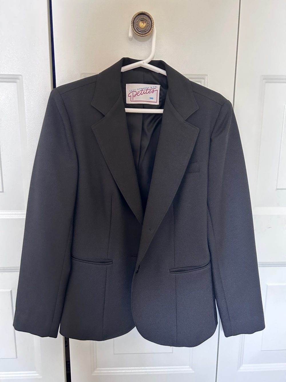 Levi's Petite Black Single-Breasted Blazer